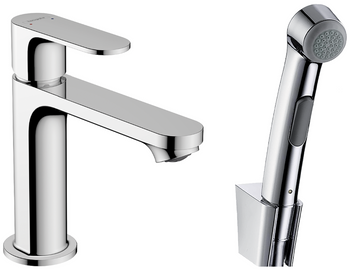 Hansgrohe bateria umywalkowa 110 z główką Bidette i wężem 160 cm, bez kompletu odpływowego Rebris S, chrom 72215000