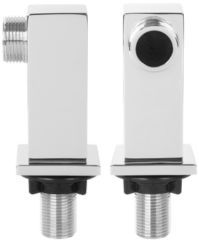 Invena kolanko kwadratowe do baterii wannowej, chrom LA-46-K01-L