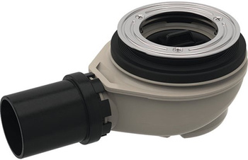 Geberit zestaw odpływowy do brodzików, d90, H80 h50 z pokrywą odpływu w kolorze biały mat, wysokość zasyfonowania 30/50 mm SG005