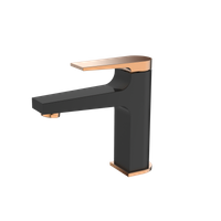 Invena bateria umywalkowa Midnight czarny/gold rose BU-35-014