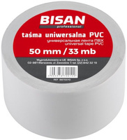 Bisan taśma uniwersalna PVC 50mm/33mb, szara B870010