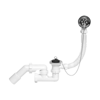 Instadrain syfon do wanny, metalowe sitko, korek z łańcuszkiem 1228