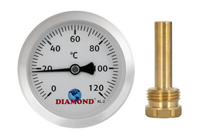 Diamond termometr TYP: 419 40 mm tył ART.419-P.40-120