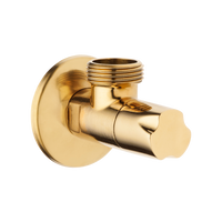 Invena zawór kątowy z głowicą ceramiczną 1/2"x1/2", złoty ZW-49-01Z-W