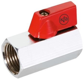 KFA zawór kulowy mini nakrętno-nakrętny 1/2" 703-110-15