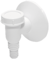 Tycner syfon pralkowy natynkowy, biały 514