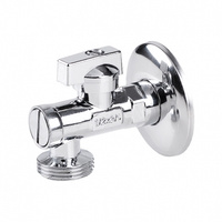 Perfexim kurek kulowy podłączeniowy z filtrem oraz pokrętlem metalowym 1/2" x 3/4" PHA-011 02-011-1520-000