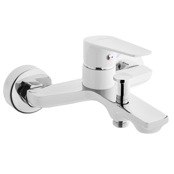 Invena bateria wannowa Dokos biały/chrom BW-19-002-V