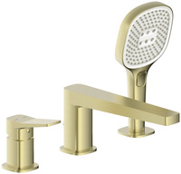 KFA bateria wannowa 3-otworowa Malaga, złoty szczotkowany PVD 4525-210-31