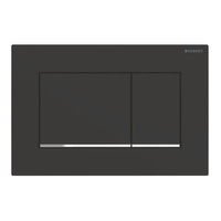 Geberit przycisk uruchamiający Sigma 30, przedni, czarny mat, easy-to-clean 115.883.14.1
