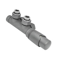 Perfexim zestaw termostatyczny PHA-036G kątowy z nastawą wstępną do podłączenia grzejnika grafit 20-036-0000-002