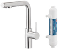 KFA bateria kuchenna z filtracją wody i wyciąganą wylewką Duero Pure Basic, inox + filtr Hydro 6623-112-22