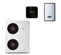 Saunier Duval pakiet OZE: pompa ciepła GeniaAir Mono HA 12-6 O + stacja hydrauliczna HE 9-6 WB + regulator SRC 720 550010044306