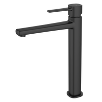 Invena bateria umywalkowa wysoka Glamour, czarny BU-02-W04-V