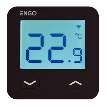 Engo internetowy regulator temperatury, WI-FI, 230V, czarny E10B230WIFI