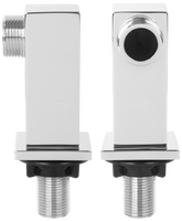 Invena kolanko kwadratowe do baterii wannowej, chrom LA-46-K01-L