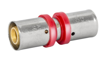 Diamond łącznik zaprasowywany ZŁ-PODWÓJNY, PEX-AL-PEX, mosiądz 25x32 FZZ-003.25X32.ZŁ-2