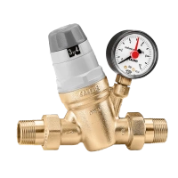 Caleffi reduktor ciśnienia z wymiennym wkładem, manometrem oraz wskaźnikiem nastawy 3/4" 535051
