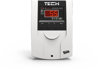 Tech sterownik ST-21 CWU do pompy, antystop, antyzamarzanie, zabezp. przed wychłodzeniem zbiornika CWU biały ST21CWUWH