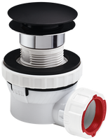 Wirquin syfon umywalkowy Nano quick-clack, czarny mat 30723978