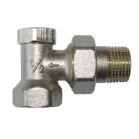 Invena zawór grzejnikowy kątowy powrotny do rur stalowych ze śrubunkiem 1/2" CZ-51-K15-W