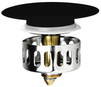 Instadrain korek do wanny, czarny 2851