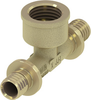 Tece trójnik z gwintem wewnętrznym, 16 x Rp 1/2" x 16, mosiądz TECEflex 769516
