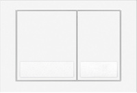 KK-POL przycisk spłukujący M06, biały połysk SPP/030/0/K
