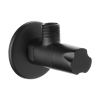 Invena zawór kątowy z głowicą ceramiczną 1/2"x1/2", czarny ZW-49-01C-W