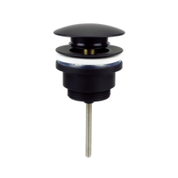 Instadrain korek klik-klak do umywalki z przelewem i bez przelewu, czarny mat 2311