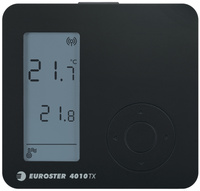 Euroster bezprzewodowy regulator E4010 TXRX, czarny E4010TXRXB