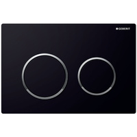  Geberit przycisk uruchamiający Omega 20, przedni/górny, czarny-chrom bł.-czarny 115.085.KM.1