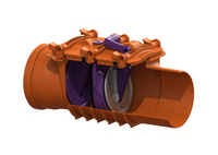 Kessel zawór przeciwzalewowy DN150, typ 2 R, z zamknięciem Staufix Basic 73150R