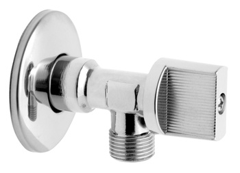 Ferro zawór kulowy kątowy 1/2" x 3/8" z rozetą EZ1238K