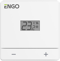 Engo przewodowy regulator temperatury, biały zasilanie sieciowe 230V EASY-230W