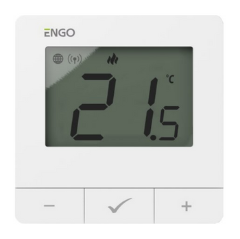 Engo internetowy, natynkowy regulator temperatury ZigBee/868MHz, 230V biały E25-230W 