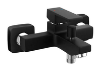 Ferro bateria wannowa ścienna ZICCO BLACK, czarny BZI1BL