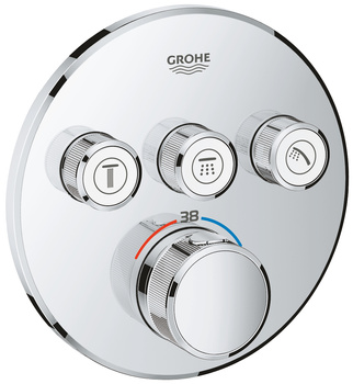 Grohe bateria natryskowa termostatyczna do trzech wyjść Grohtherm SmartControl, chrom 29121000