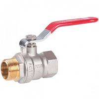 Perfexim kurek kulowy perfekt system, z rączką stalową, czerwony 1/2" WZ DN15 PHA-003 00-003-0150-000