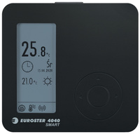Euroster programowany regulator temperatury 4040 SMART, kolor czarny E4040SMARTB