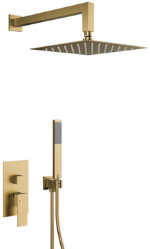 KFA zestaw natryskowy podtynkowy z baterią 3-funkcyjną Logon, brushed light gold PVD 5139-501-39