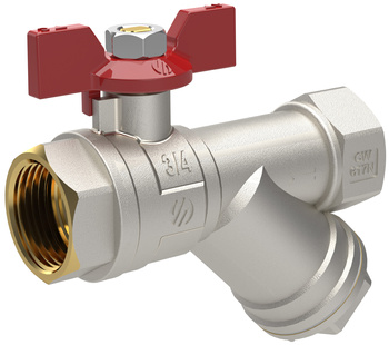 Arco zawór kulowy wodny z filtrem SENA VA30 3/4", motylek 752504