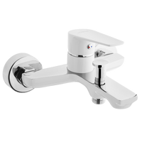 Invena bateria wannowa Dokos biały/chrom BW-19-002-V