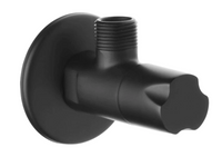 Invena zawór kątowy z głowicą ceramiczną 1/2"x3/8" czarny ZW-49-00C