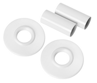 Invena zestaw maskujący do podłączenia grzejnika, biały UA-11-B15