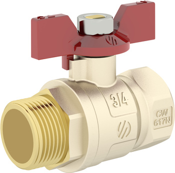 Arco zawór kulowy wodny SENA z motylkiem 1/2"GZ x 1/2"GW 753603