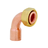 Arco złączka bateryjna łuk z kołnierzem zewnętrznym 1" GW x 22 P4573FR