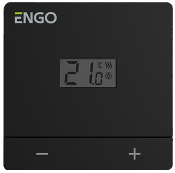 Engo przewodowy regulator temperatury, czarny zasilanie sieciowe 230V EASY-230B