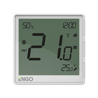 Engo podtynkowy, internetowy regulator tempertatury ZigBee 230V, biały EONE-230W