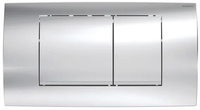 Geberit przycisk uruchamiający Twinline30, chrom błyszczący/chrom mat/chrom błyszczący 115.899.KH.1